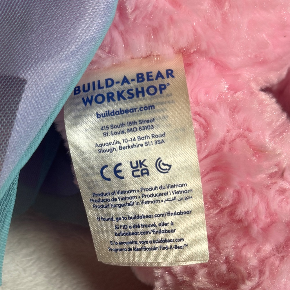 Build-A-Bear Beary Fairy Bear Pink 18" With Fairy Wing Dress BEAUTIFUL- Retired - Picture 4 of 5